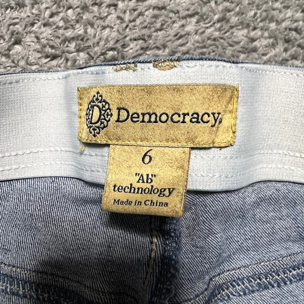 Democracy Ab Tech Jeans Pants Women 6 (29x28.5) Ankle Blue Denim - Picture 5 of 11
